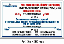 Опознавательный знак для обозначения трассы трубопровода на местности ПЛ-ОО